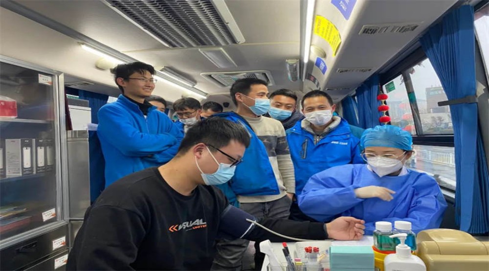 员工风采 | 江苏汉邦智能组织无偿献血奉献爱心
